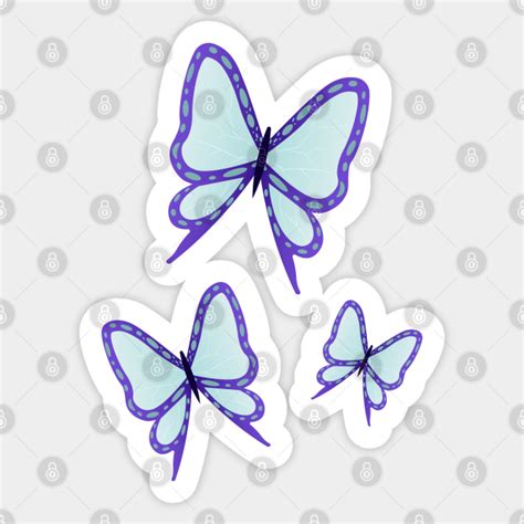 Shinobu Kocho butterflies - Kimetsu No Yaiba - Sticker | TeePublic