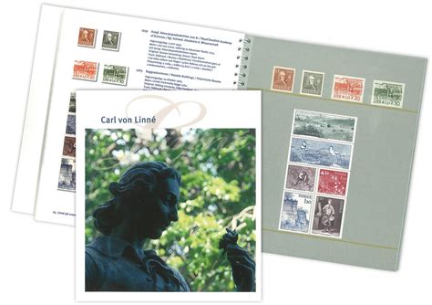 Buy Sweden - Book 'Carl von Linné' with 14 stamps