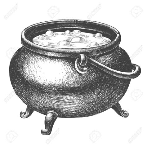 How To Draw A Witches Cauldron - Drawing.rjuuc.edu.np