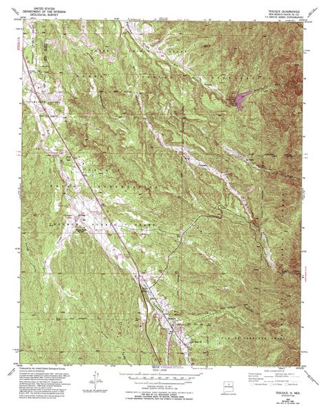 Tesuque topographic map, NM - USGS Topo Quad 35105g8