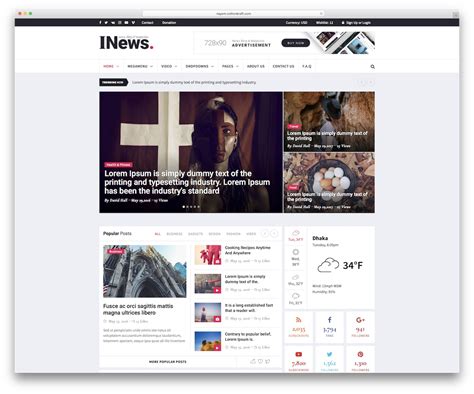 News Blog Website Template