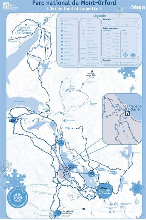 Parc National Mont Orford XC Trail Map | Liftopia