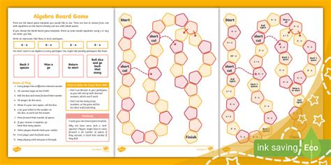 👉 Algebra Board Game (Ages 9 - 11) - Parents - Maths