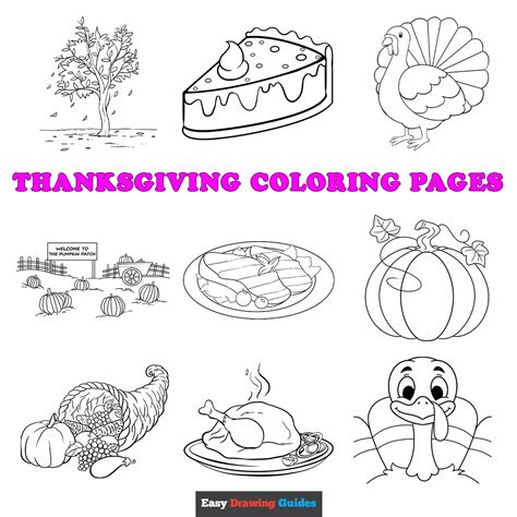 Free Printable Thanksgiving Coloring Pages for Kids