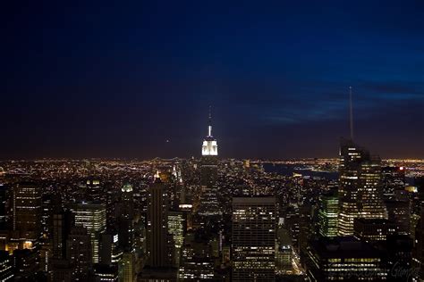 Aerial view of Empire State Building during night time HD wallpaper ...