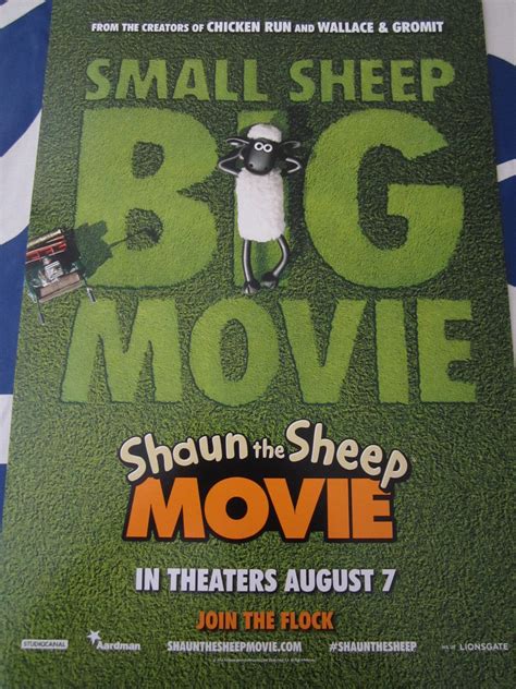 Shaun the Sheep movie set of 2 2015 mini 13x20 inch posters