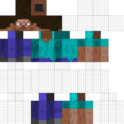 Steve Minecraft - Mixamo Animatable - Use Your Own Skin 3D Model ...