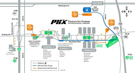 Map Of Phoenix Airport Terminals | Zip Code Map