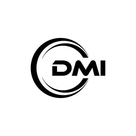 DMI letter logo design in illustration. Vector logo, calligraphy ...