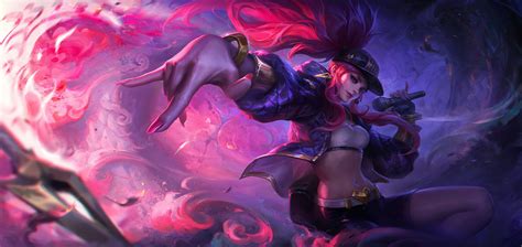 Video Game League Of Legends Akali (League Of Legends) Long Hair Pink ...