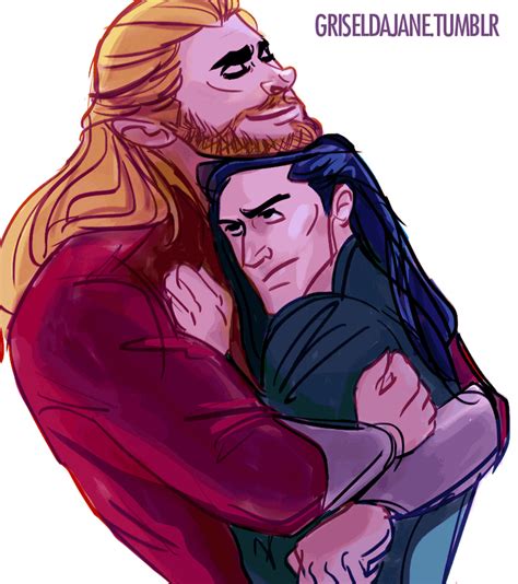 Thor just wants a hug. Loki relents. (Because he... | Artful Dodger