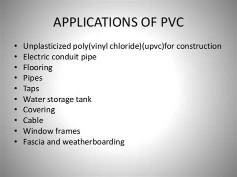 Pvc material for construction