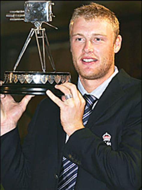 Andrew Flintoff with his award as the 2005 BBC Sports Personality of ...