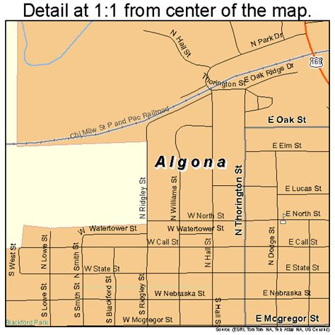 Algona Iowa Street Map 1901135