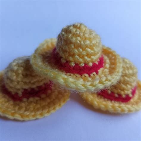 FREE Luffy Hat Keychain: Crochet pattern | Ribblr