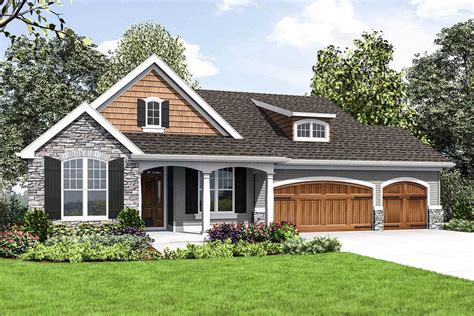 Cute Craftsman House Plan with Walkout Basement - 69661AM ...