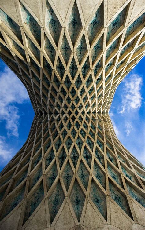 ♥ Symmetry of Azadi tower, Tehran, IRAN | Iranian architecture, Iran ...