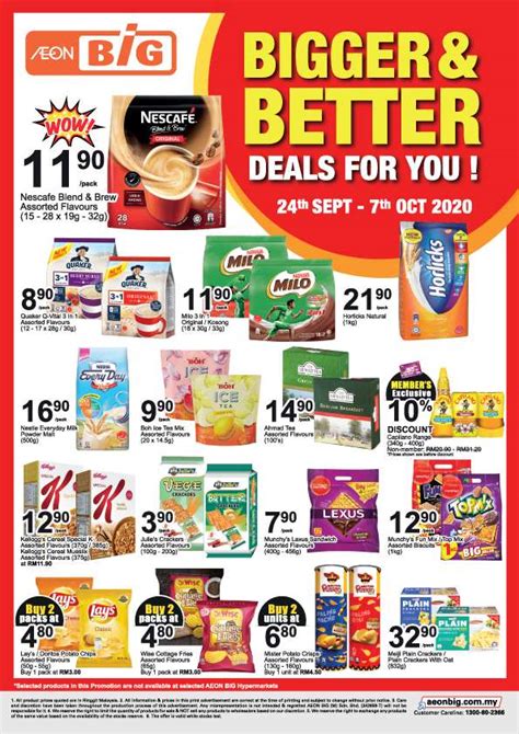 Aeon Big Bigger & Better Deals Catalogue (24 September - 7 October 2020 ...