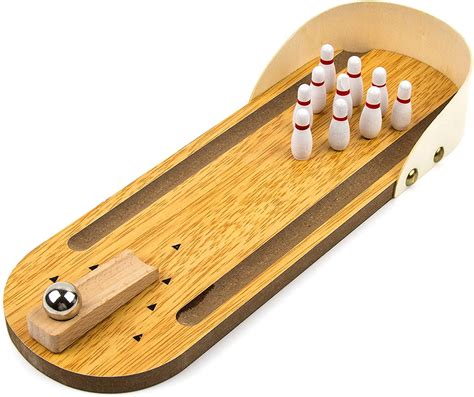 Toysery Wooden Mini Bowling Game - Premium Material, Safe for Kids ...