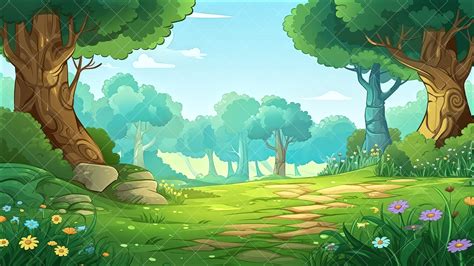 BACKGROUND - Cartoon Forest 1 in 2D Assets - UE Marketplace