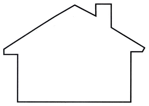 Free House Outline Clipart Black And White, Download Free House Outline ...