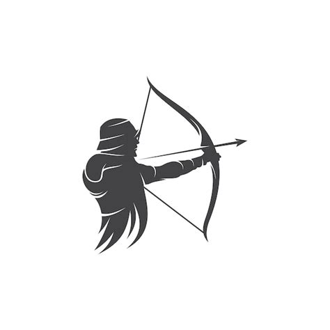 Premium Vector | Archery logo design vector template