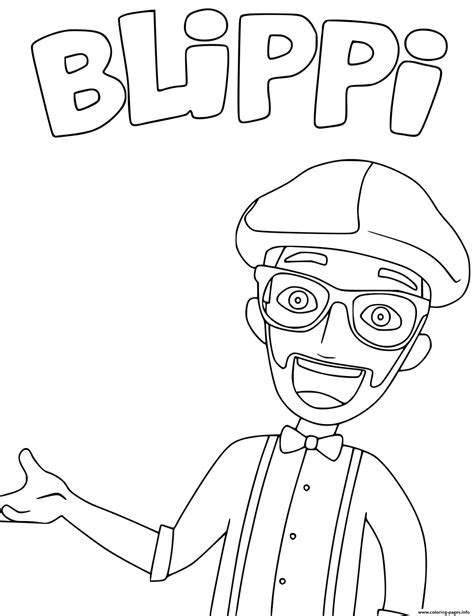 Blippi Printable Coloring Pages