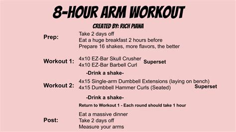 Rich Piana's 8-hour Arm Workout: The Definitive Guide