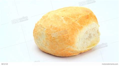 White Bread Roll Rotating Stock video footage | 3812123