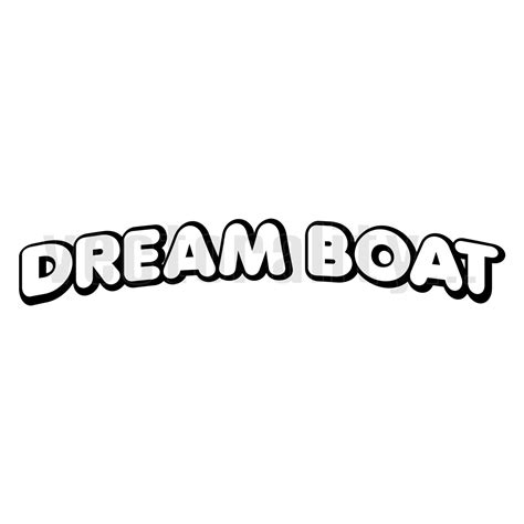 Fishing Boat Name Dreamboat Sailboat Yacht Funny Vector Art - Etsy