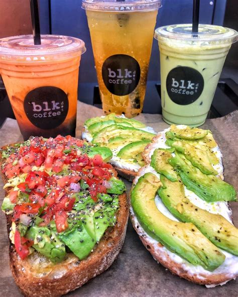 Blk Dot Coffee - Los Angeles, California. AVOCADO TOAST: Chia seeds ...