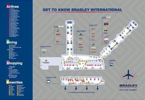 Terminal Nashville Airport Map