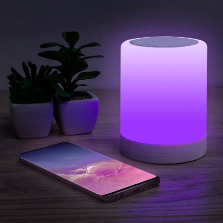 Thumbs UP Wireless Bluetooth Speaker With LED Colour Touch Lamp