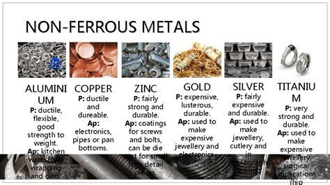 METALS Metals ferrous non ferrous alloys Ferrous metals