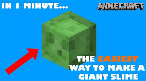 How to Make A GIANT Slime In Minecraft | Tutorial - YouTube