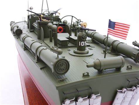 PT-109 Patrol Torpedo Boat - President John F. Kennedy - Mahogany Model