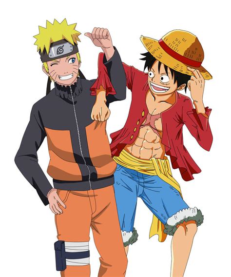 naruto and luffy by ZefiMankai on DeviantArt