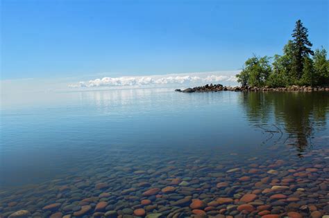 Clouds floating on the Lake Superior, Minnesota, taken July 2017 [OC ...