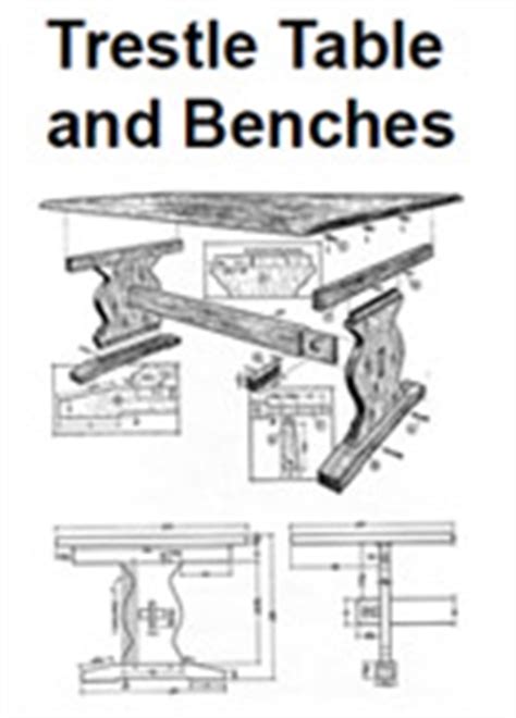 Wooden Trestle Table Plans Free PDF Plans