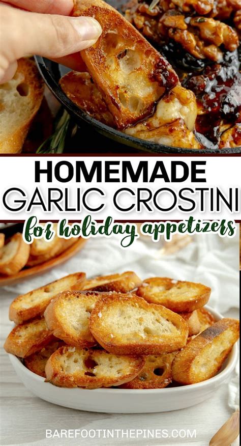 Simple Garlic Crostini Recipe - Made With Baguette | Recipe | Garlic ...