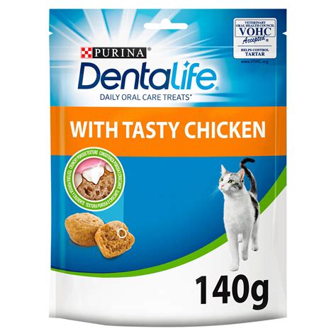 Dentalife Chicken Dental Cat Treats 140g | Pet Treats | Iceland Foods