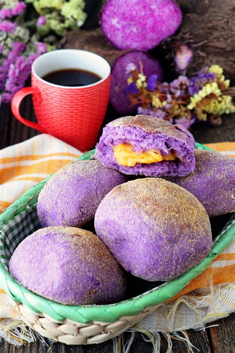 Super Soft Ube Pandesal with Cheese - Foxy Folksy