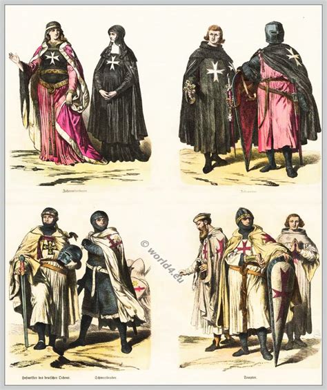 French Fashion History 1270 - 1350. The Crusaders. | World4