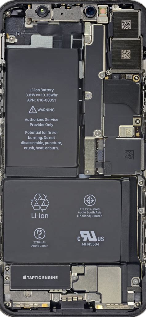 Cool Insides By Ifixit Battery Hd iPhone X Wallpapers Free Download