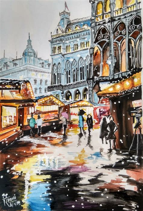 Vienna, Austria | City scene, Watercolor paintings, Amazing art