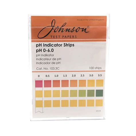 J-PHix® PH Indicator Strips Non Bleed PH 0 - 6.0, 100 Strips | pH Paper ...