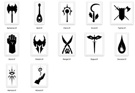 dungeons and dragons class logos - Google Search | Dungeons and dragons ...