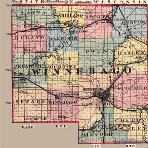 Winnebago County, Illinois: Maps and Gazetteers