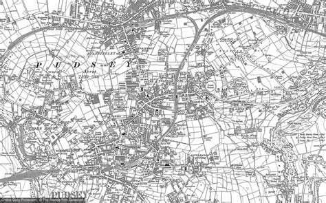 Map of pudsey | Old maps, City photo, South yorkshire