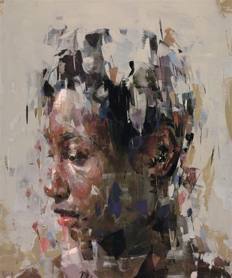 Paint Smudges and Smears Form Abstract Portraits by Kai Samuels-Davis